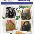 Simplicity 2597 Sewing Pattern for Bags, Purse, Tote