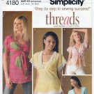 Simplicity 4180 Pullover Bias Tunics or Tops Sewing Pattern Size 8-10-12-14-16 UNCUT