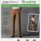 Simplicity 2700 Women's Pants Sewing Pattern Misses / Petite Size 6-8-10-12-14 Uncut