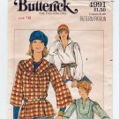 Butterick 4991 Women's Blouse / Tunic Top Sewing Pattern Misses' Size 18 Bust 40 UNCUT