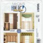 McCall's M5601 Sewing Pattern for Window Treatments, Panels-Shutter Swag-Roman Shade-Valance, UNCUT