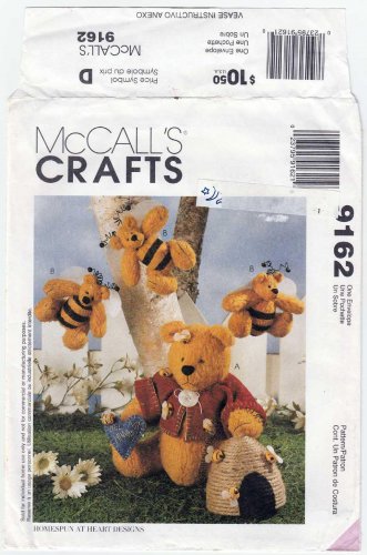 McCall's 9162 Bee My Hunny Bear Sewing Pattern UNCUT