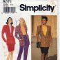 Simplicity 8071 Women's Pants, Skirt and Lined Jacket Sewing Pattern Misses Size 6-8-10 UNCUT