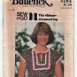 Butterick 4184 UNCUT Vintage 1970's Women's Top Sewing Pattern, Misses Size 8