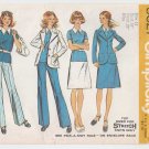Simplicity Pattern 5527 Vintage 1970's Jacket, Short Sleeve Top, Skirt, Pants Misses Size 14 UNCUT