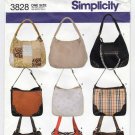 Sewing Pattern for Women's Handbags, Purses UNCUT Simplicity 3828