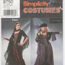 Women's Gothic Costume, Corset Top, Skirt Sewing Pattern Misses' Size 4-6-8 UNCUT Simplicity 8750