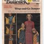 Butterick Pattern 6875 UNCUT Girl's Wrap-and-Go Reversible Jumper Child Size 6