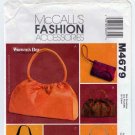 McCall's M4679 4679 Purse, Handbag, Clutch Sewing Pattern, Fashion Accessories, UNCUT