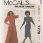 McCall's 7778 UNCUT Women's Pullover Dress Sewing Pattern, Misses Size 14