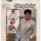 Simplicity 7326 UNCUT Women's Shirt Sewing Pattern, Long or Short Sleeves, Size 10-12-14