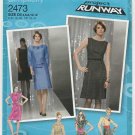 Simplicity 2473 Sewing Pattern Women's Dress with Slim or Flared Skirt Size 4-6-8-10-12 Uncut