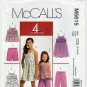 Girl's Sundress, Top, Shorts, Pants Sewing Pattern Size 3-4-5-6 UNCUT McCall's M5615 5615
