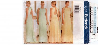 Butterick 5367 Women's Evening Dress Sewing Pattern Plus Size 18-20-22 UNCUT
