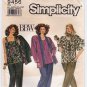 Simplicity Pattern 9456 UNCUT Pants, Tops, Jacket, Plus Size 18W-20W-22W-24W-26W-28W-30W-32W