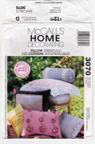 McCall's 3070 Pillows Sewing Pattern for Home Decor UNCUT