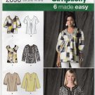 Simplicity 2696 Pullover Tunic Top Sewing Pattern Size 6-8-10-12-14 UNCUT