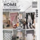 McCall's Pattern 8658 Bathroom Decor Shower Curtain, Toilet Tank and Seat Covers UNCUT
