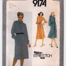 Simplicity Pattern 9174 UNCUT Vintage 1970's Women's Pullover Dress Size 10-12-14