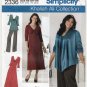 Pants, Skirt, Jacket, Dress, Tops Sewing Pattern Plus Size 20W-22W-24W-26W-28W UNCUT Simplicity 2336