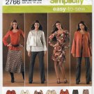 Women's Tunic, Dress, Skirt, Pants, Jacket Sewing Pattern Plus Size 20W-28W UNCUT Simplicity 2766