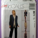 McCall's 8674 Jacket, Vest, Pants and Skirt Sewing Pattern Misses' Size 10-12-14 UNCUT