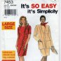 Simplicity 7453 Women's Dress and Jacket Pattern Plus Size 18W-20W-22W-24W-26W Uncut