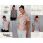 Vogue Pattern 1915 American Designer Anne Klein II Blouse Size 8-10-12 UNCUT