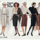 Vogue 1780 UNCUT Women's Straight Skirt Sewing Pattern Misses' Size 6-8-10
