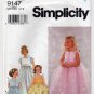 Simplicity 9147 Girls' Special Occasion Dress Sewing Pattern, Child Size 6-7-8 UNCUT