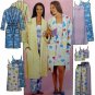 McCall's Pattern 3446 Wrap Robe, Nightgown, Pajama Top, Drawstring Pants Misses' Size 4-6-8-10-12-14