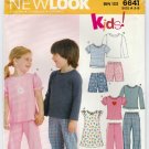 New Look Pattern 6641 Boys / Girls Pants, Shorts, Tops Child Size 3-4-5-6-7-8 UNCUT