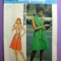 Simplicity 6844 UNCUT Vintage 1970's Front Wrap Dress Pattern Misses' Size 12 Bust 34