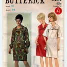 Butterick 4481 UNCUT Pattern 1960's Women's Slim Sheath Dress, Draped Yoke and Bell Sleeves Size 14
