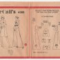 McCall's 4006 Sleeveless Evening Length Dress or Long Sleeve Dress Sewing Pattern Misses' Size 14