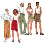 Simplicity 8526 Pants, Shorts, Skirt Pattern, Elastic and Drawstring Waist, Size 6-8-10 UNCUT