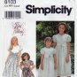 Simplicity 8103 Girls Dress Sewing Pattern, Short Puffed Sleeves, Full Skirt, Size 3-4-5-6 UNCUT