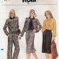 Vogue 7810 UNCUT Women's Jacket, Skirt, Straight Leg Pants and Blouse Misses Size 12 Bust 34