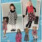Simplicity 2157 Girl's Dress or Jumper and Vest, Project Runway Sewing Pattern, Size 4-5-6-7-8 UNCUT