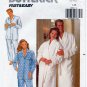 Butterick 4483 UNCUT Wrap Robe, Pajama Top and Pants Pattern Men's / Women's Size Large-XL