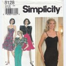 Simplicity 8128 Cocktail Dress, Evening Gown, Bolero Jacket Sewing Pattern Misses' Size 4-6-8 Uncut