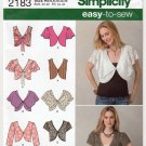 Simplicity 2183 Women's Vest or Jacket Sewing Pattern Misses' Size 6-8-10-12-14 UNCUT