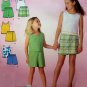 Simplicity 2910 Girl's Pullover Top, Pull-on Shorts, Skort Pattern Size 3-4-5-6-7-8-10-12 UNCUT