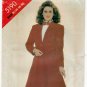 Butterick 5190 UNCUT Women's Flared Skirt and Shawl Collar Jacket Pattern, Misses' Size 14-16-18