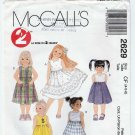 McCall's 2629 Girl's Sleeveless Dress, Sundress Sewing Pattern, Child Size 4-5-6 UNCUT