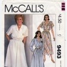 McCall's 9493 UNCUT Vintage Women's Shirtwaist Dress Sewing Pattern Misses Size 12