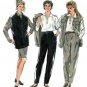 New Look 6111 Pull-on Skirt and Pants, Sleeveless Jacket, Top, Pattern Misses Size 8-18 UNCUT