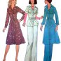 Simplicity 7649 UNCUT 1970's Women's Safari Style Dress, Top and Pants Sewing Pattern Misses' Size 8