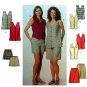 Simplicity 8665 Women's Summer Tops / Elastic Waist Shorts Pattern Misses / Petite Size 8-10-12
