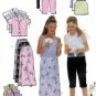 Butterick 6038 Girl's Shirt, Camisole, Long Skirt and Capri Pants Sewing Pattern Size 7-8-10 UNCUT